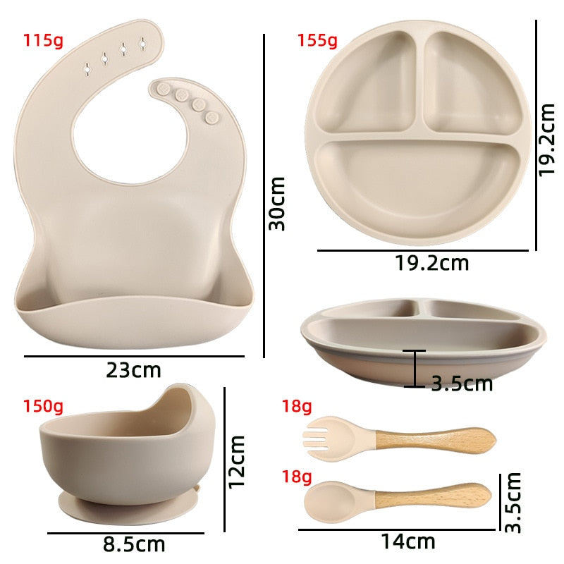 9 PC Silicone Feeding Set - MaternalLOVE MaternalLOVE