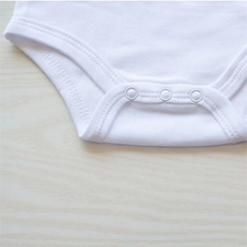 100% Cotton White BABY ROMPER 3PC/8PC - MaternalLOVE MaternalLOVE