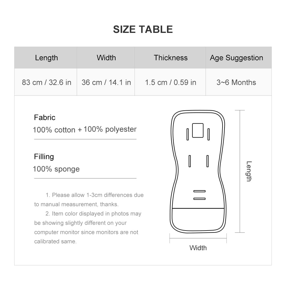 Universal Stroller Cushion - MaternalLOVE MaternalLOVE