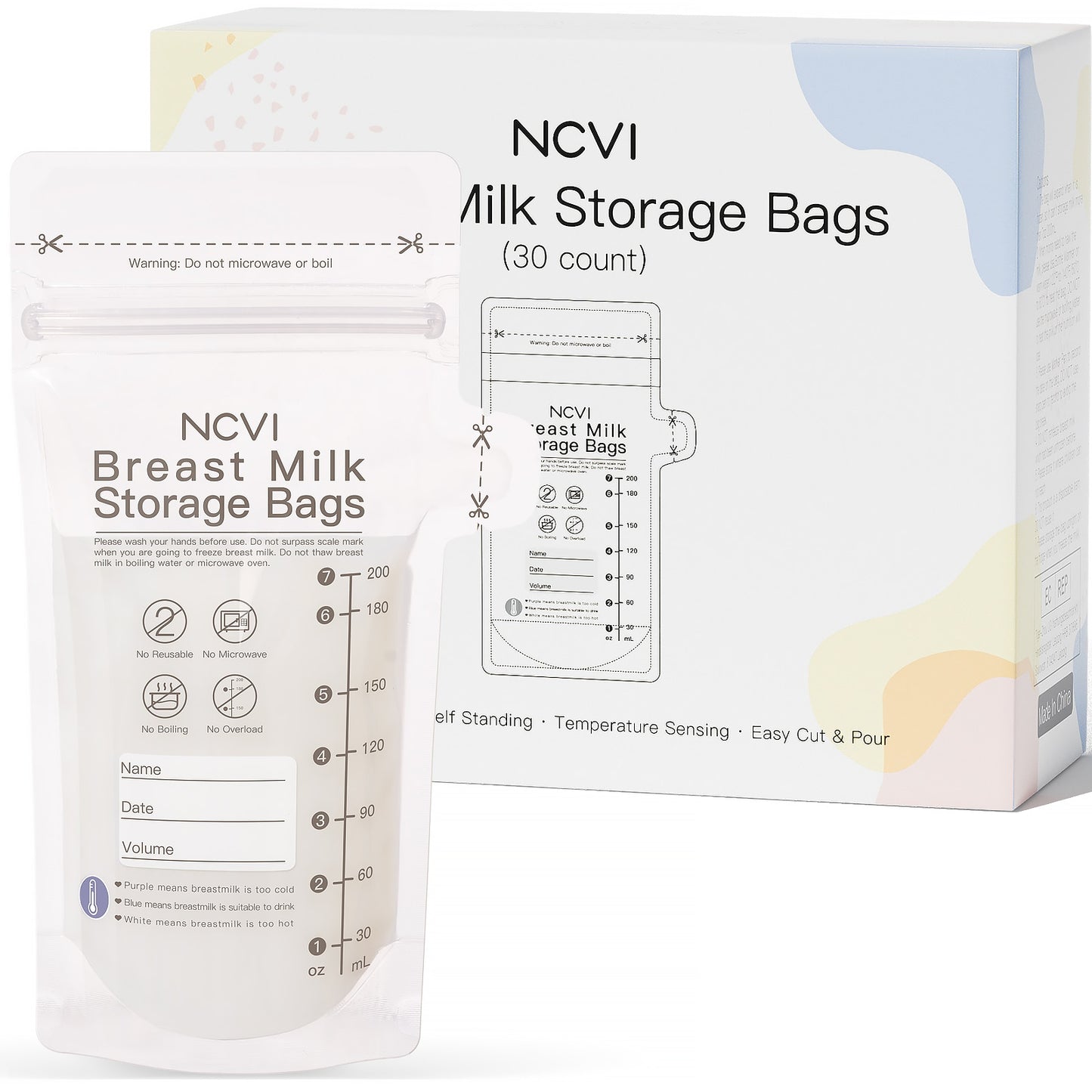 PREMIUM NCVI 200ml Breastmilk Storage Bags, BPA Free - MaternalLOVE MaternalLOVE